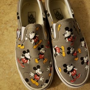 Mickey Mouse Vans Slip Ons